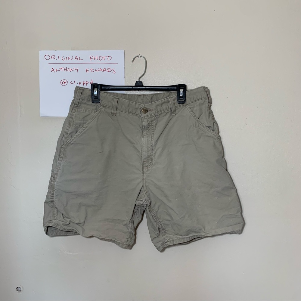 Vintage Carhartt Khaki Cargo Shorts